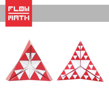 플로우수학교구- 시어핀스키 삼각형 프랙탈 칼레이도사이클 만들기(10인용)
